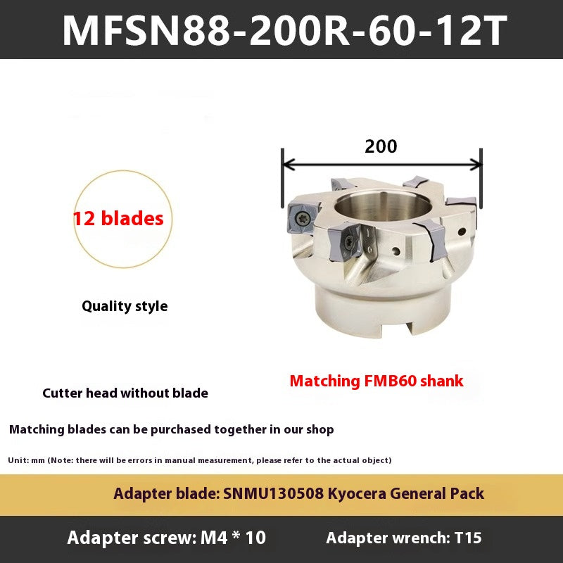 1114-88 Degree MFB288 Fast Feed Double Sided Milling Cutter Block Heavy Duty Face Milling Cutter Block MFSN Flying Cutter Block SNMU1206 Shandong Denso Pricision Tools Co.,Ltd.